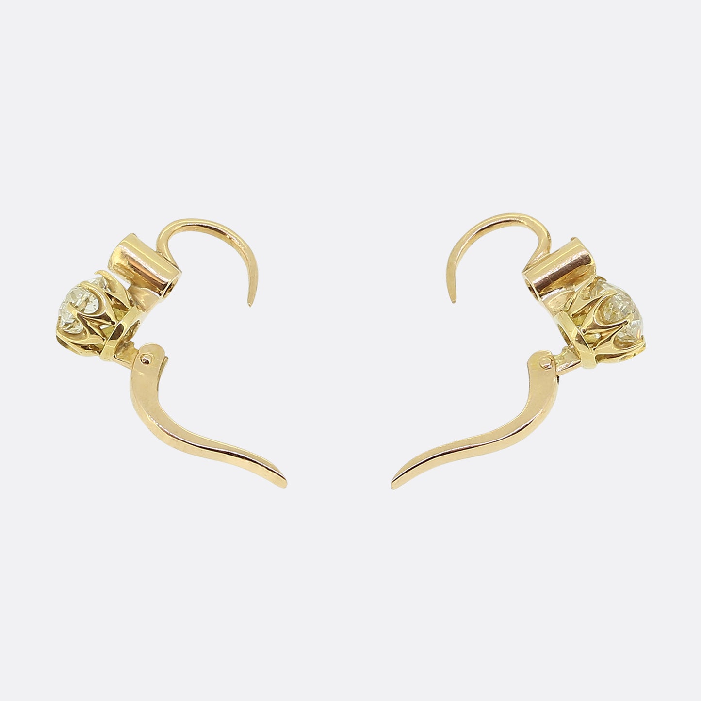 Antique Diamond Drop Earrings