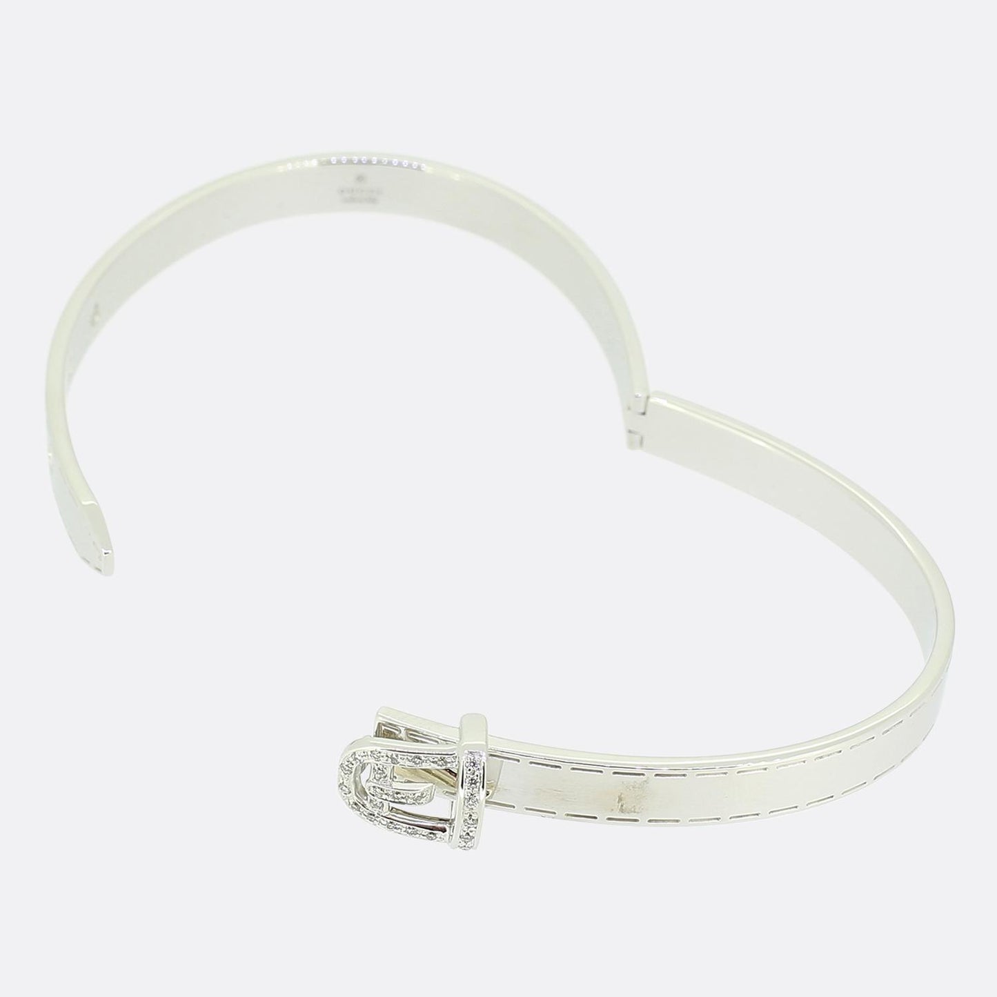 Gucci Diamond Buckle Bangle