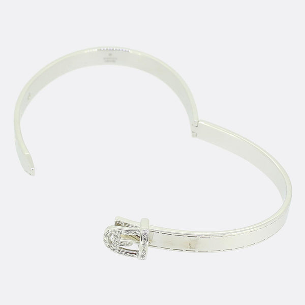 Gucci Diamond Buckle Bangle
