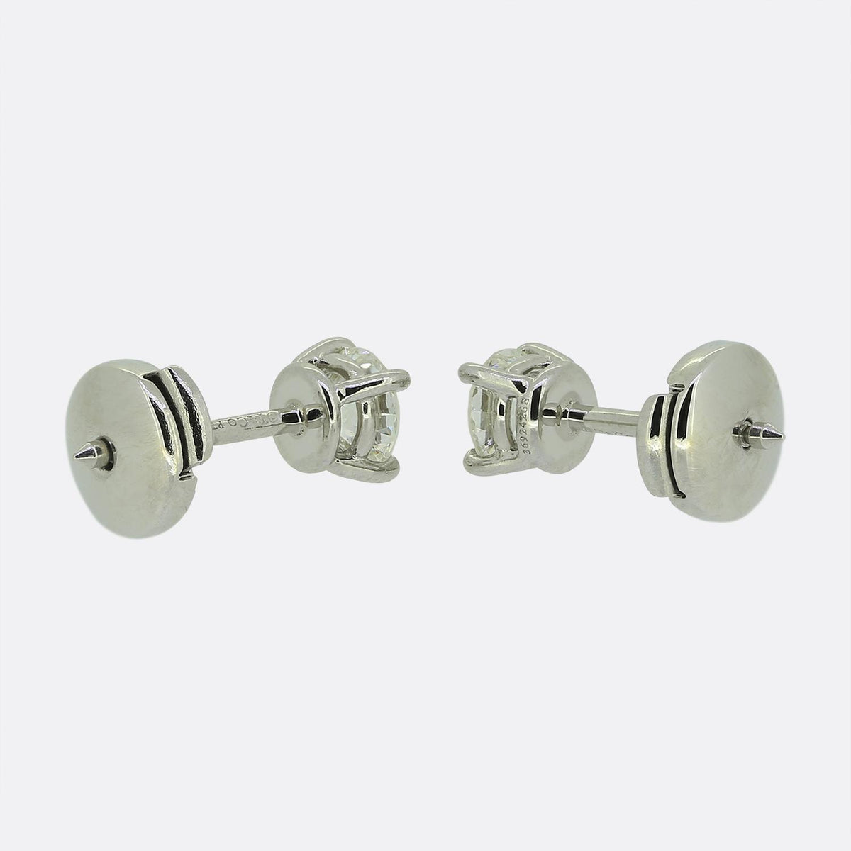 Tiffany & Co. 0.78 Carat Diamond Stud Earrings