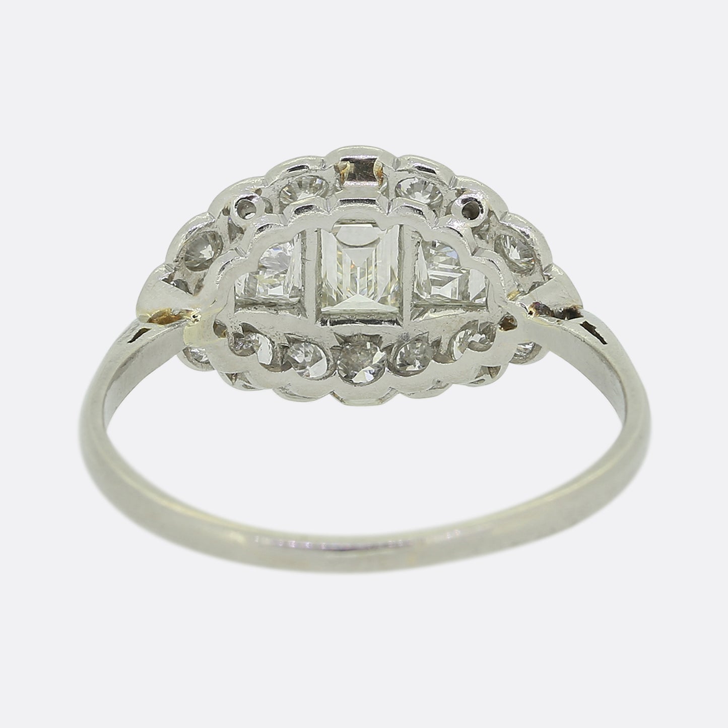 Art Deco Diamond Cluster Ring