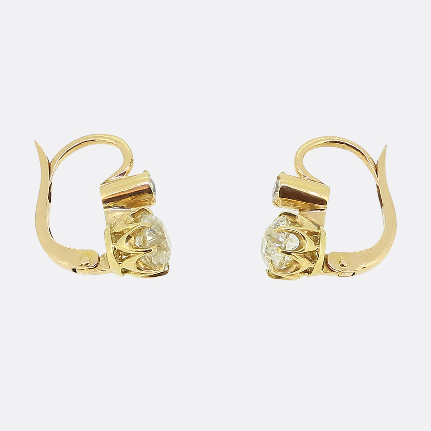 Antique Diamond Drop Earrings