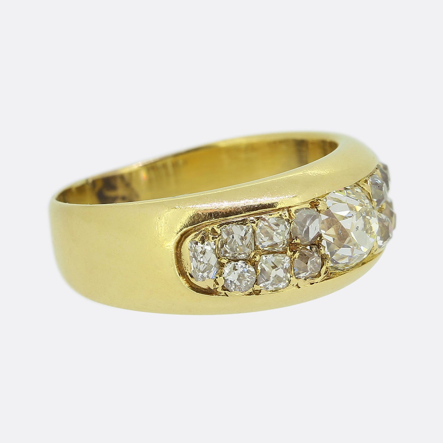Antique Old Cut Diamond Cluster Ring