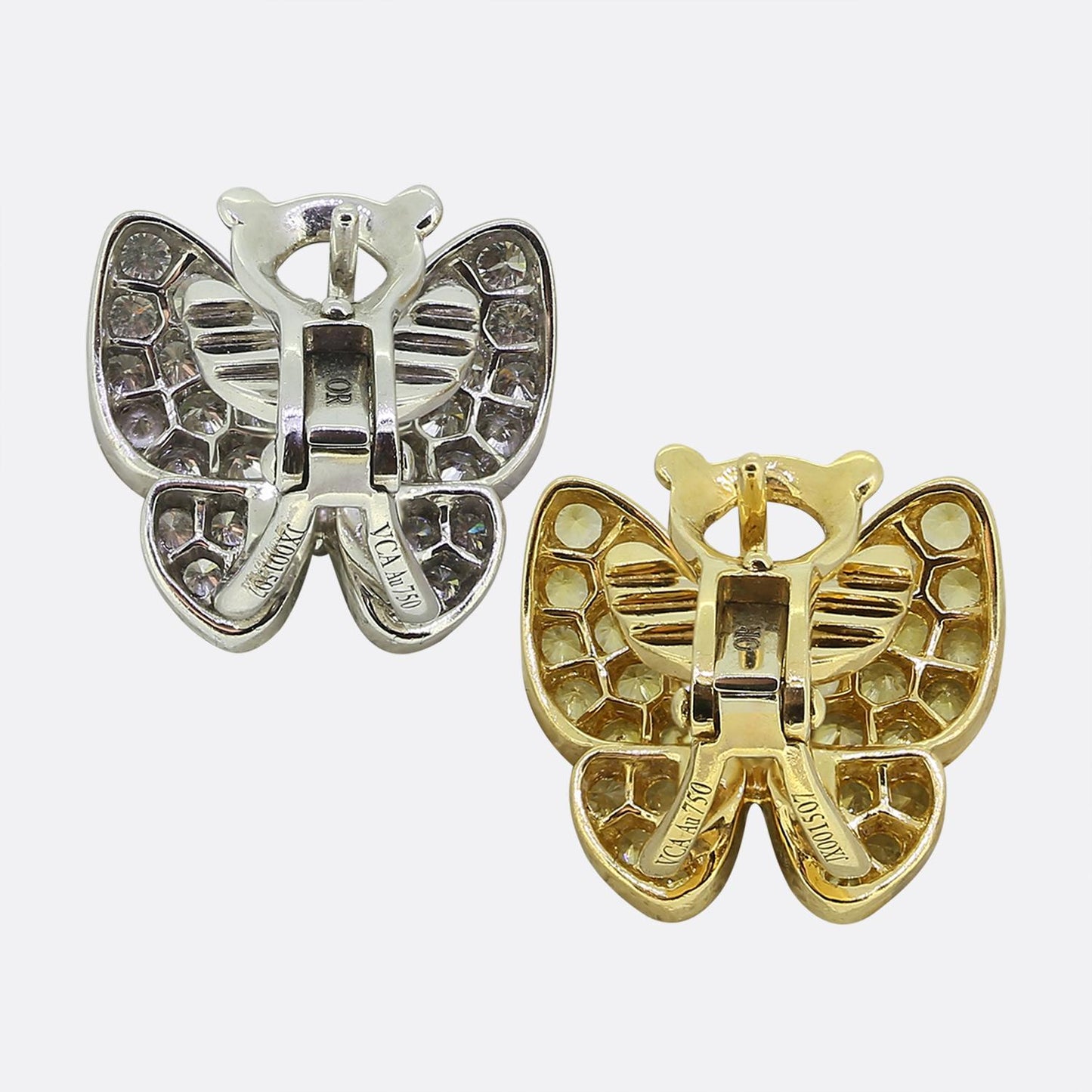 Van Cleef & Arpels Two Butterfly Earrings