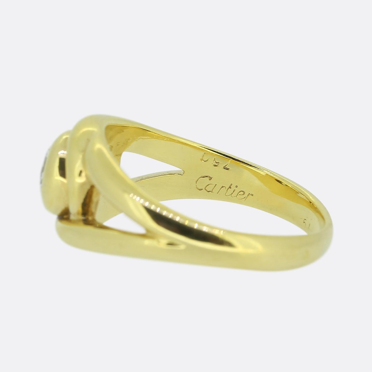 Cartier 0.44 Carat Diamond Solitaire Ring