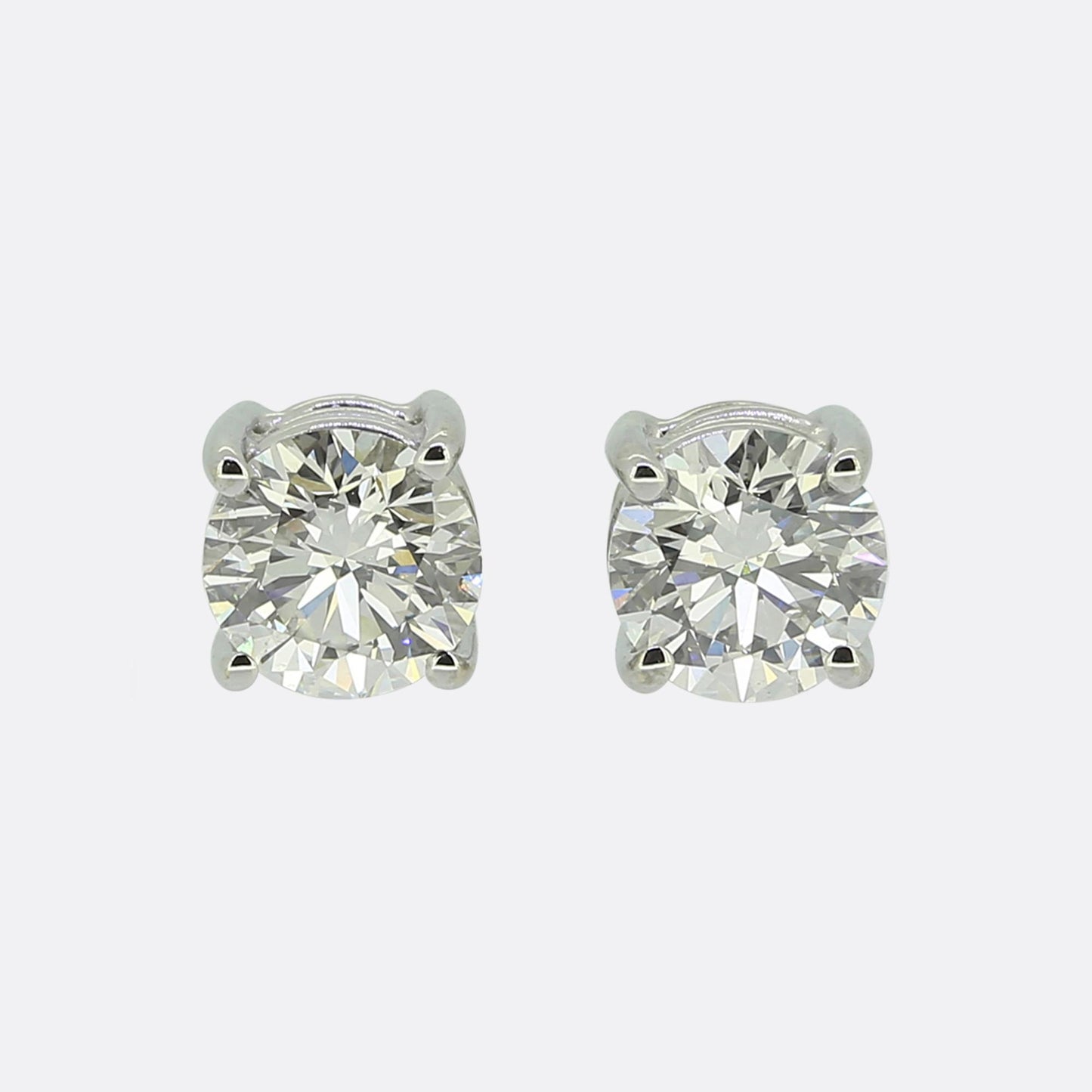 0.80 Carat Diamond Stud Earrings
