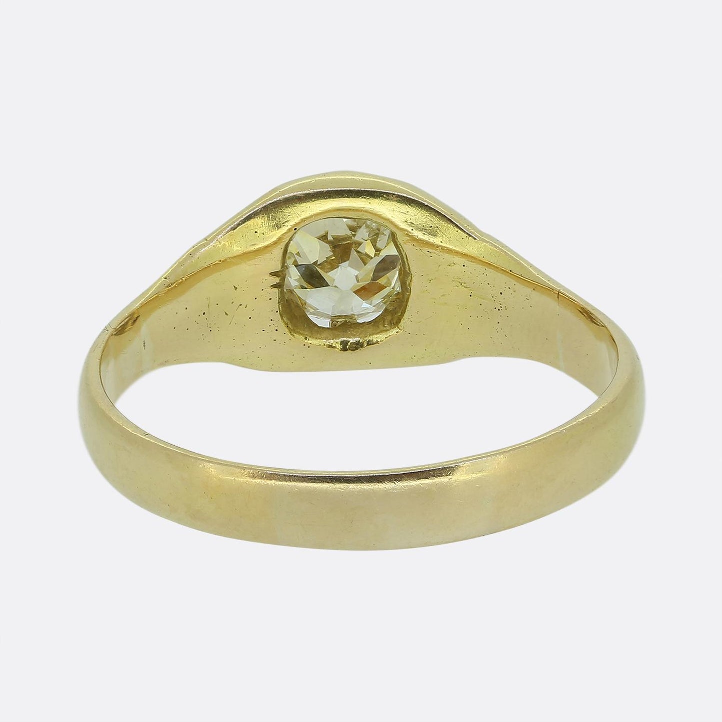 Antique 0.80 Carat Diamond Gypsy Ring