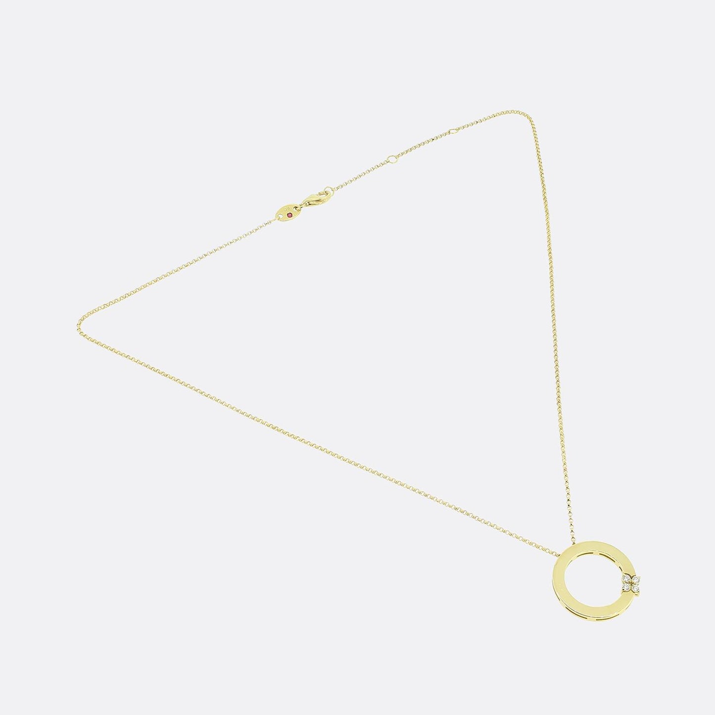 Roberto Coin Love in Verona 0.09 Carat Diamond Pendant Necklace