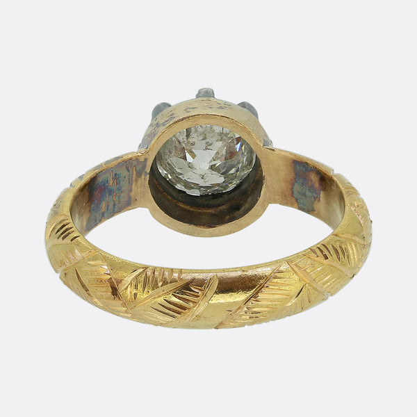 1.50 Carat Georgian Style Old Cut Diamond Ring
