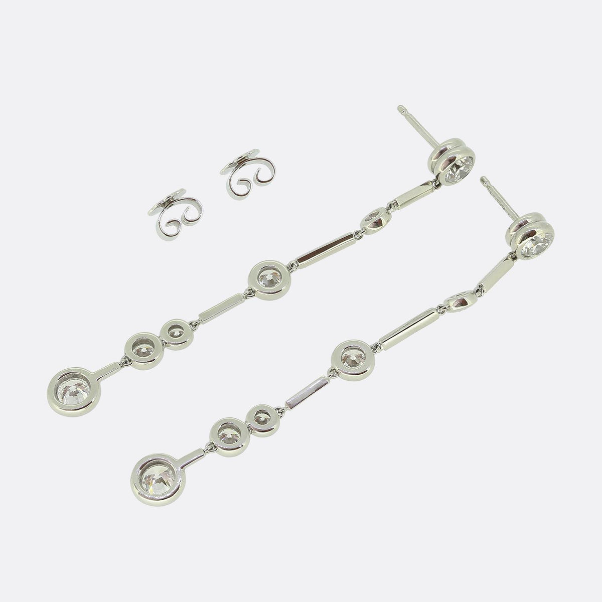Boodles Raindance Long Diamond Drop Earrings