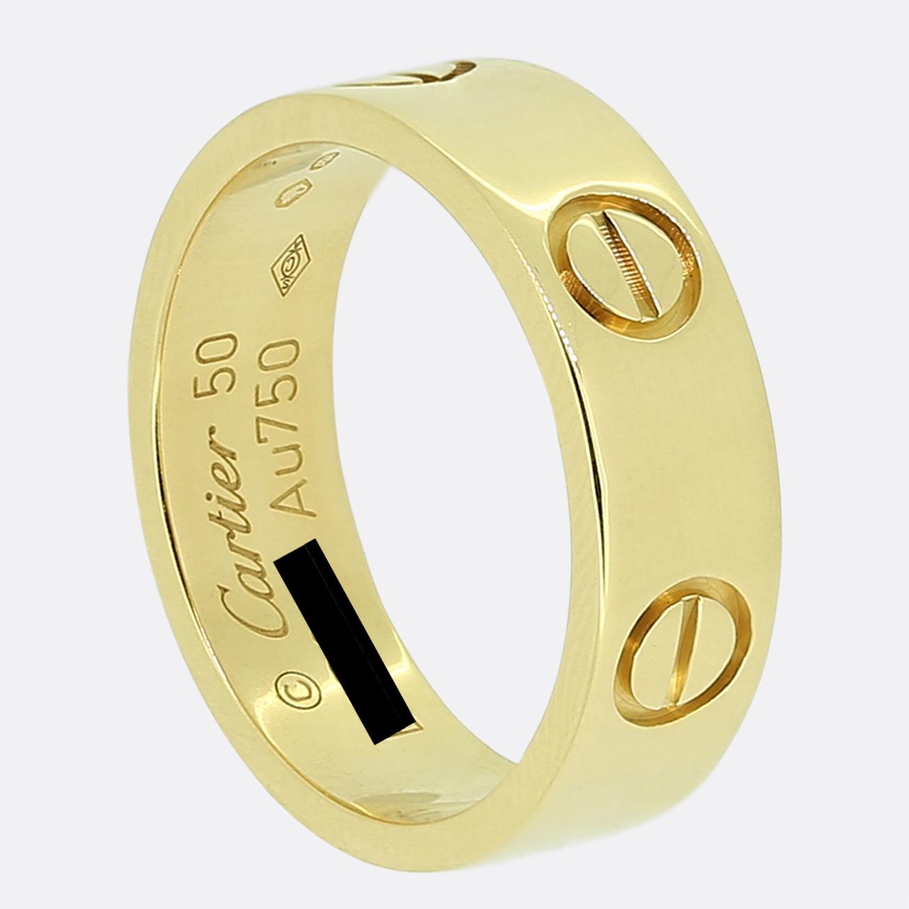 Cartier LOVE Ring Size K (50)
