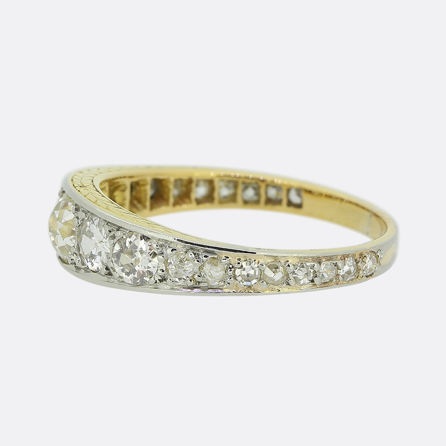 Antique Old Cut Diamond Band Ring