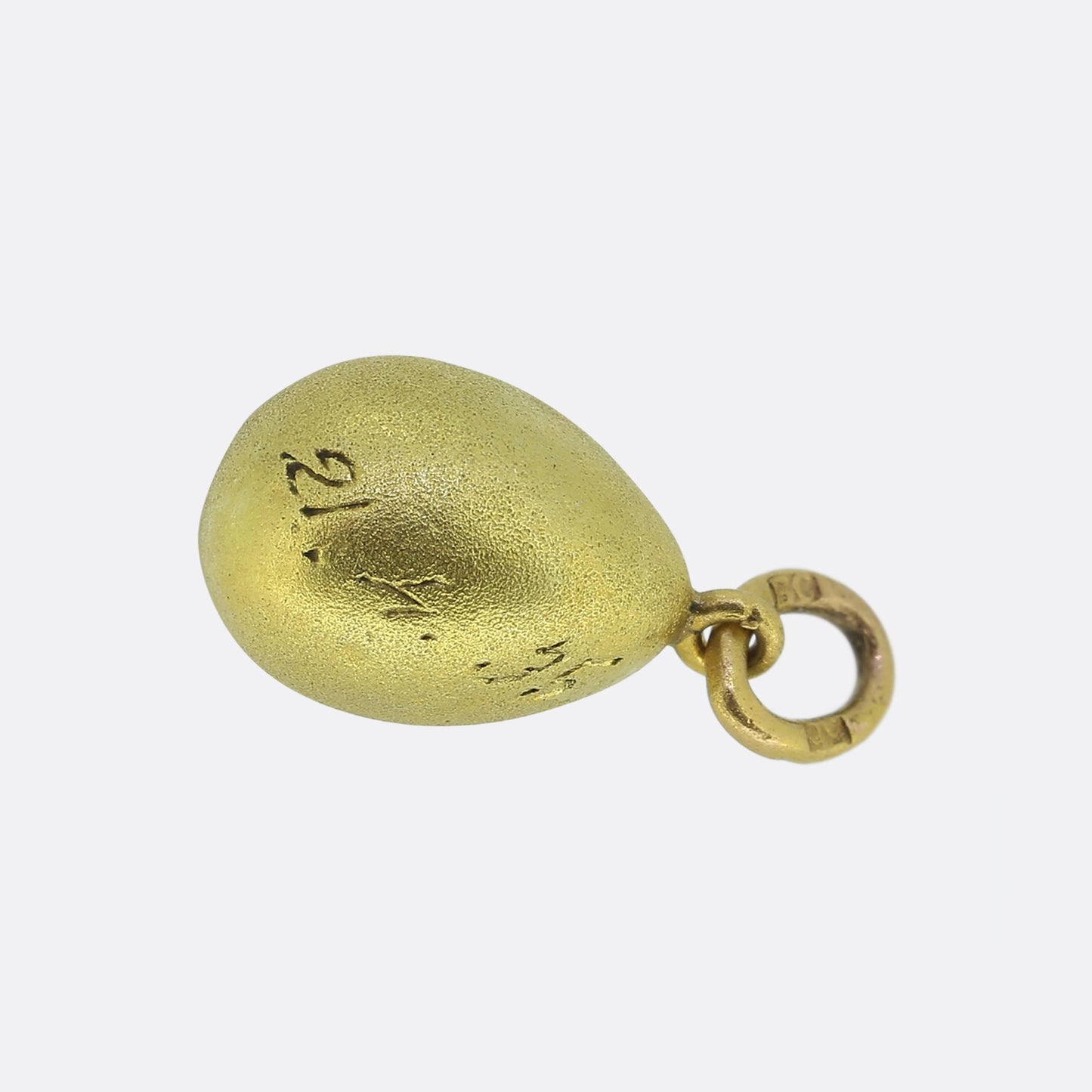 Fabergé Cabochon Ruby Egg Pendant