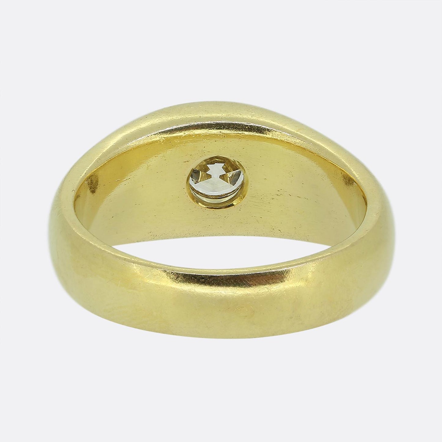 Vintage 1.60 Carat Old Cut Diamond Gypsy Ring