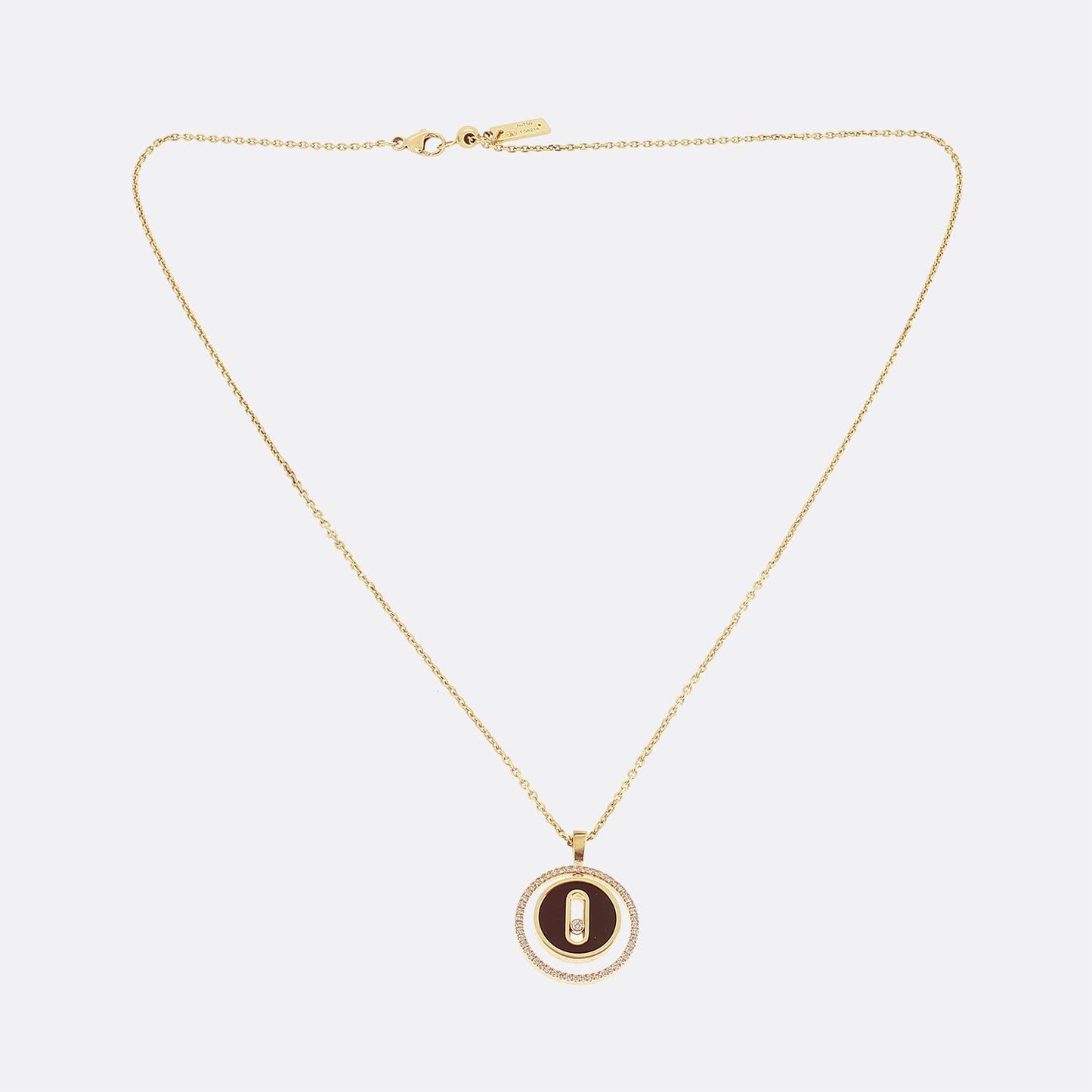 Messika Small Model Lucky Move Onyx and Diamond Necklace