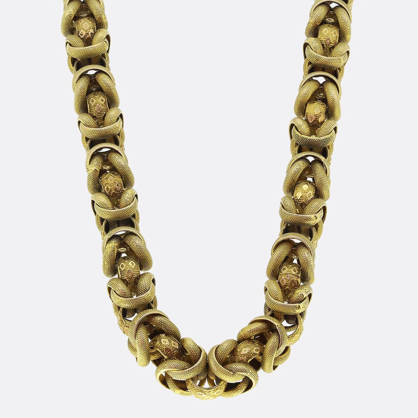 Vintage Fancy Link Gold Chain