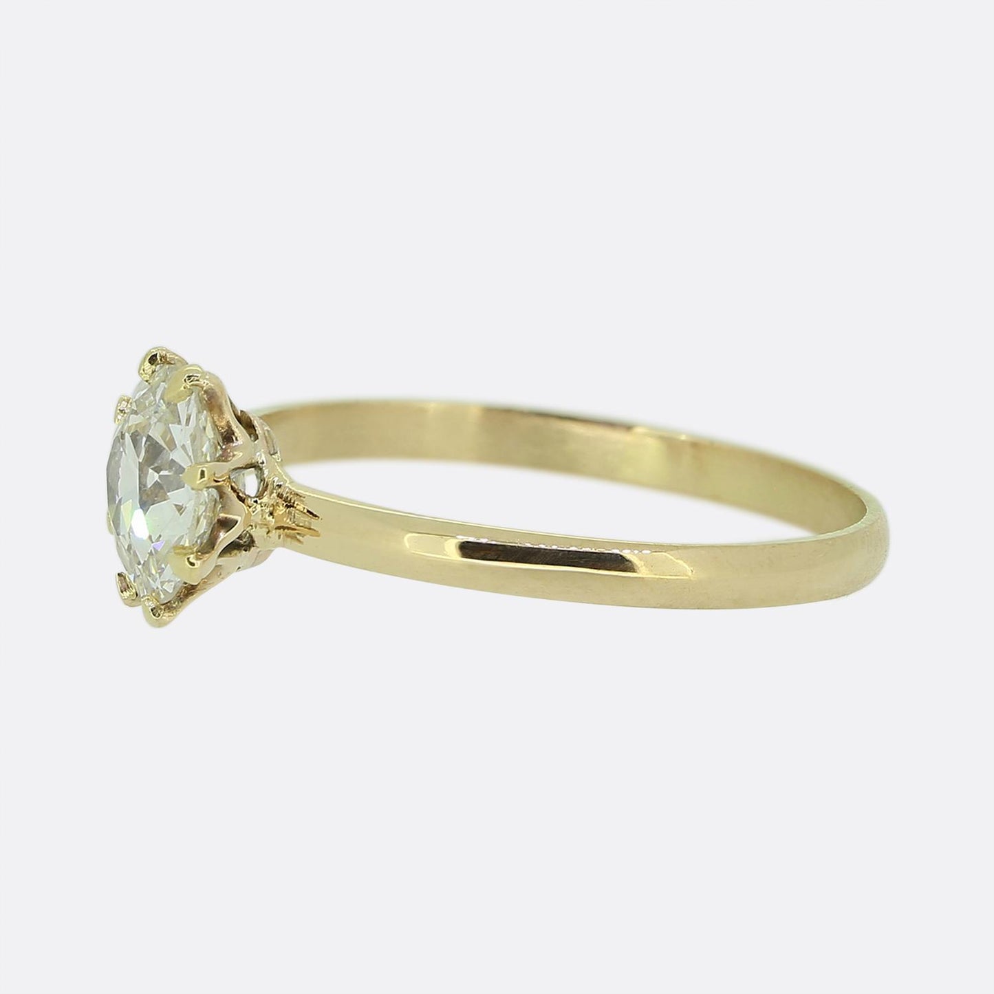 Vintage 1.00ct Old European Cut Diamond Solitaire Ring