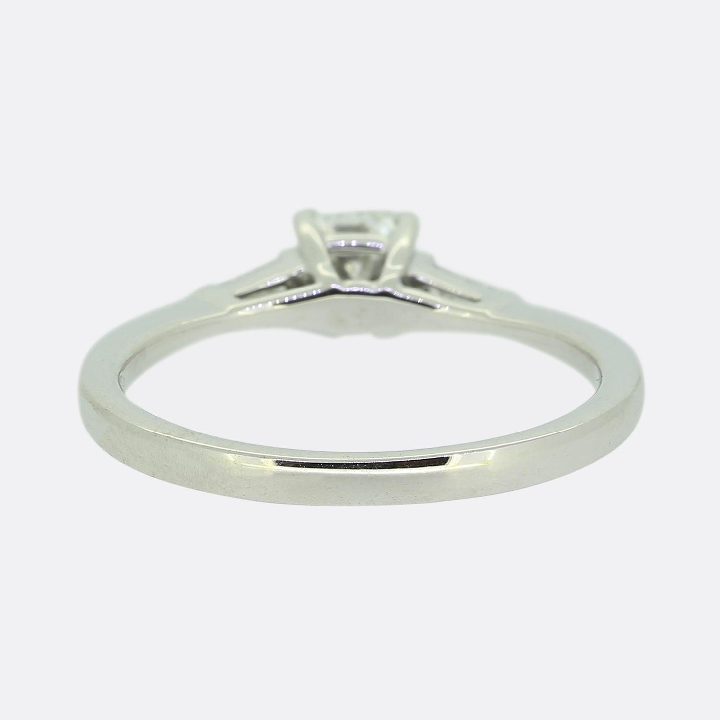 0.35 Carat Princess Cut Diamond Solitaire Ring