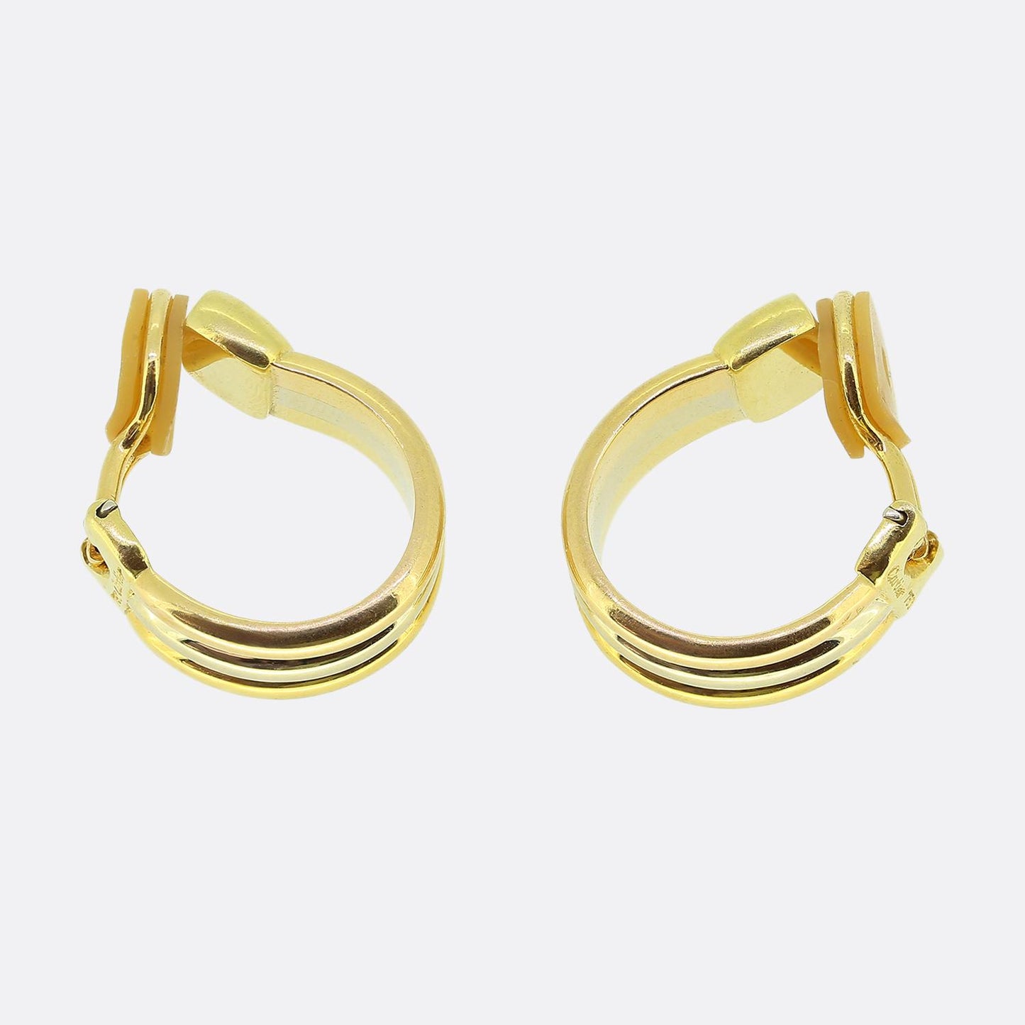Cartier Trinity Hoop Diamond Earrings