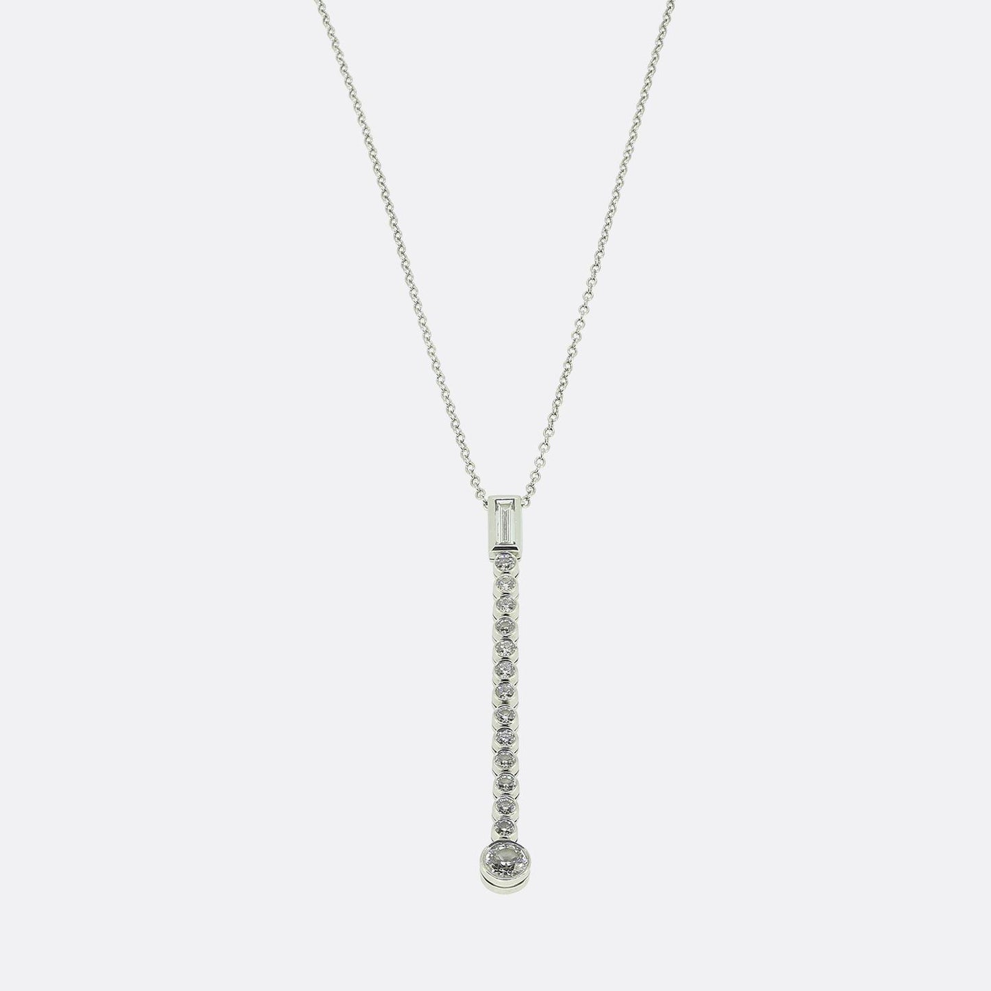 Tiffany & Co. Diamond Drop Jazz Necklace
