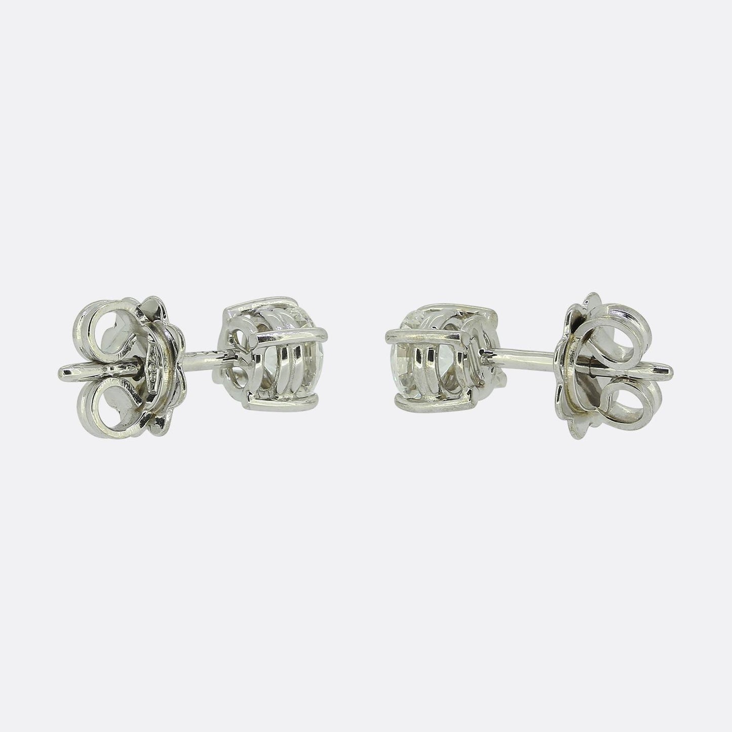 0.80 Carat Diamond Stud Earrings
