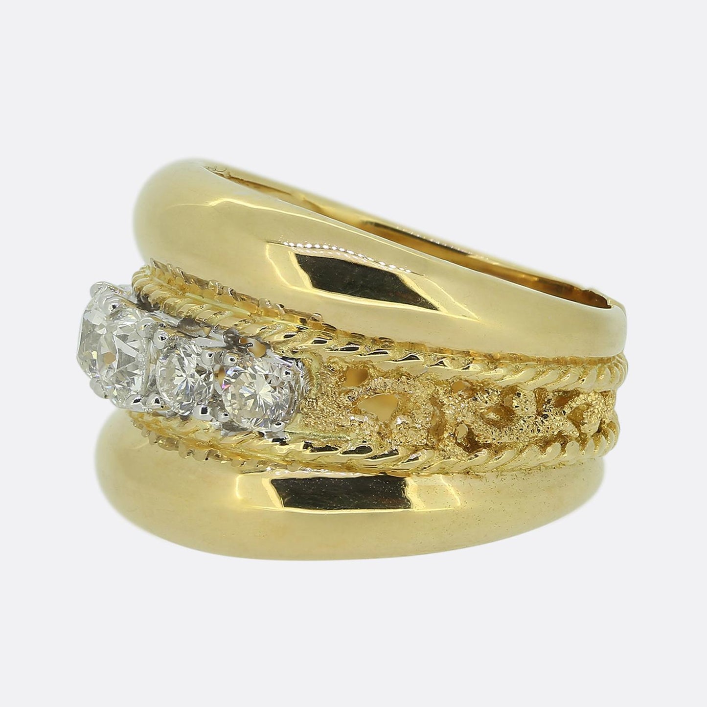 Yanes Six-Stone Diamond Ring