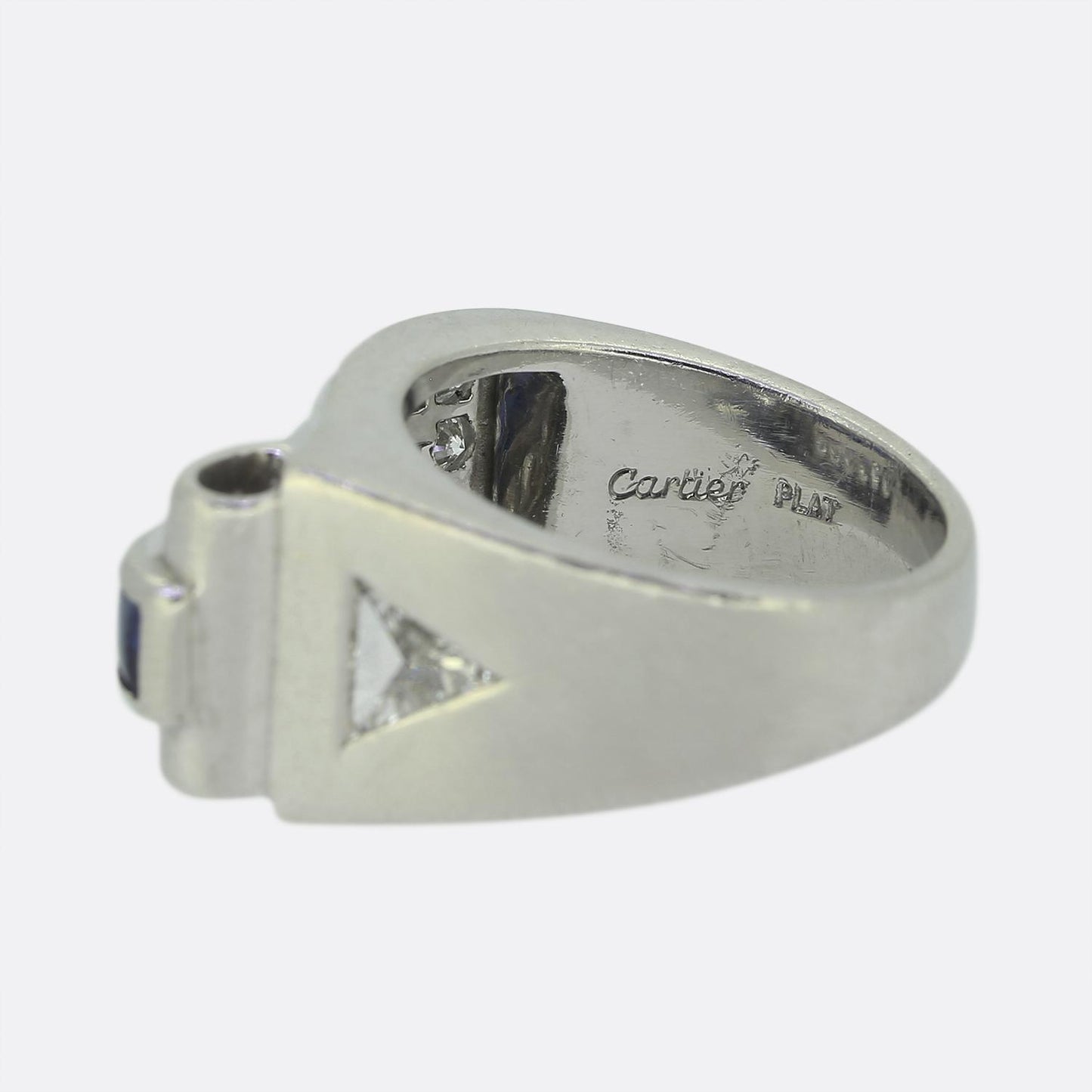 Cartier Retro Sapphire and Diamond Ring