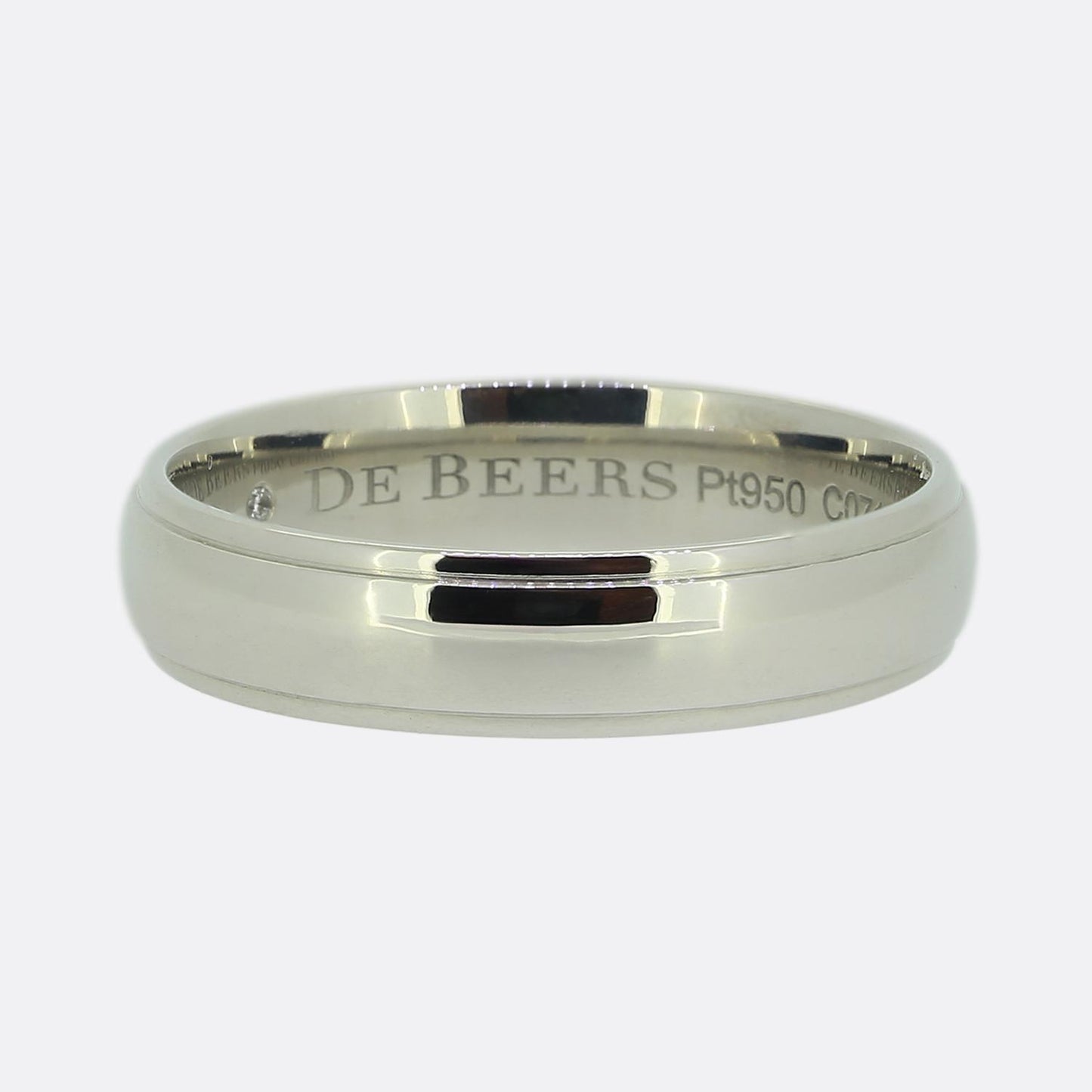 De Beers Wedding Band Ring