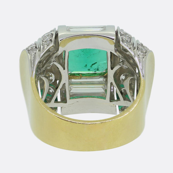 3.10 Carat Colombian Emerald and Diamond Ring