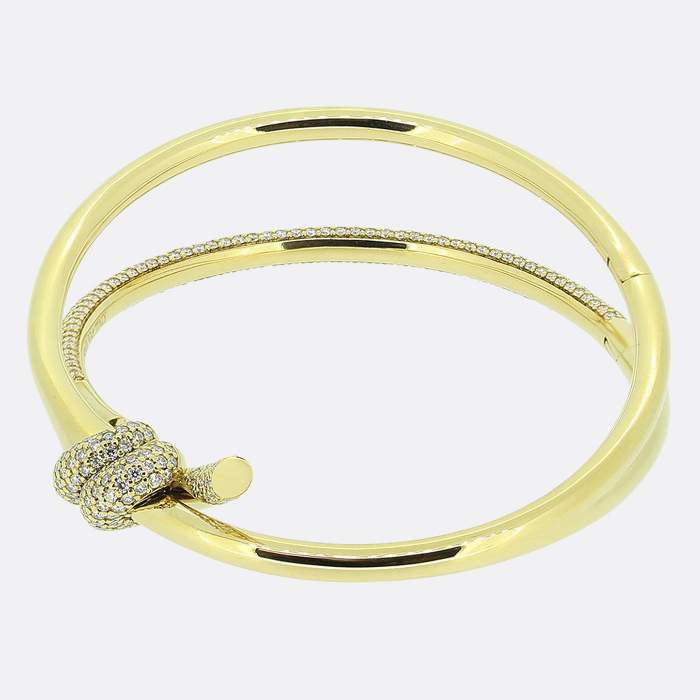 Tiffany & Co. Tiffany Knot Double Row Hinge Bangle