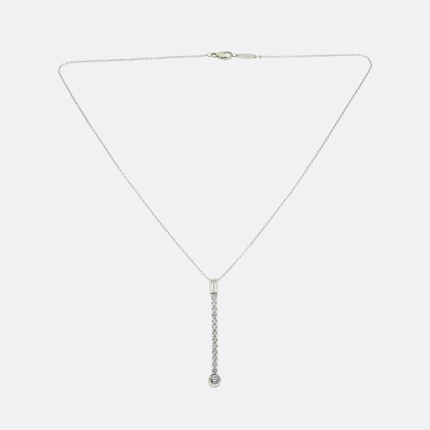 Tiffany & Co. Diamond Drop Jazz Necklace