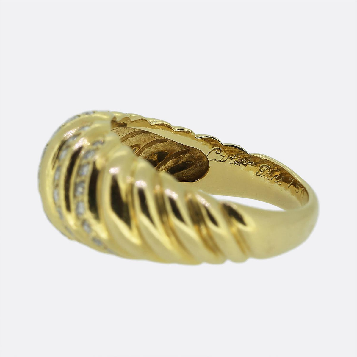 Cartier Diamond Croissant Ring