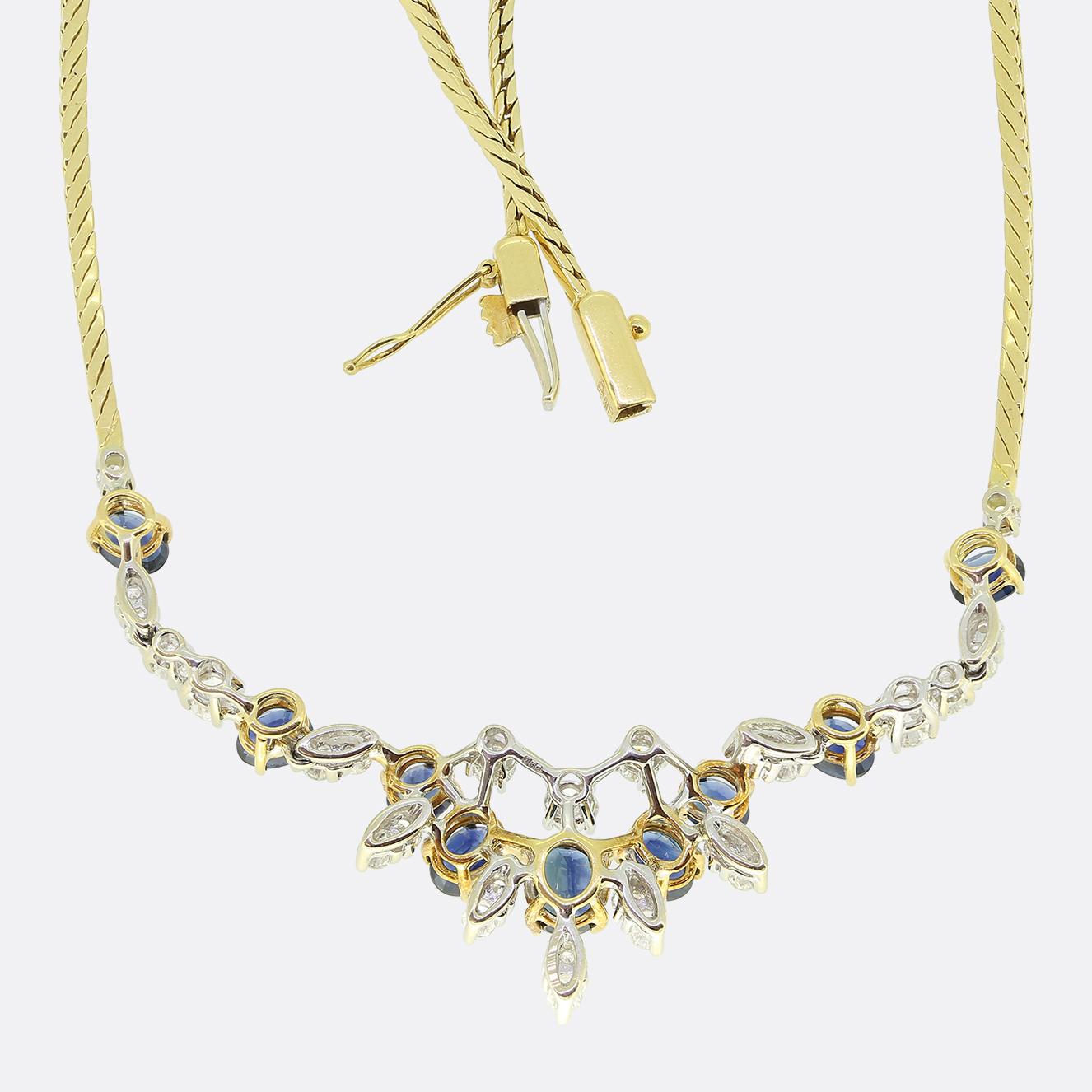 Mappin & Webb Sapphire and Diamond Necklace