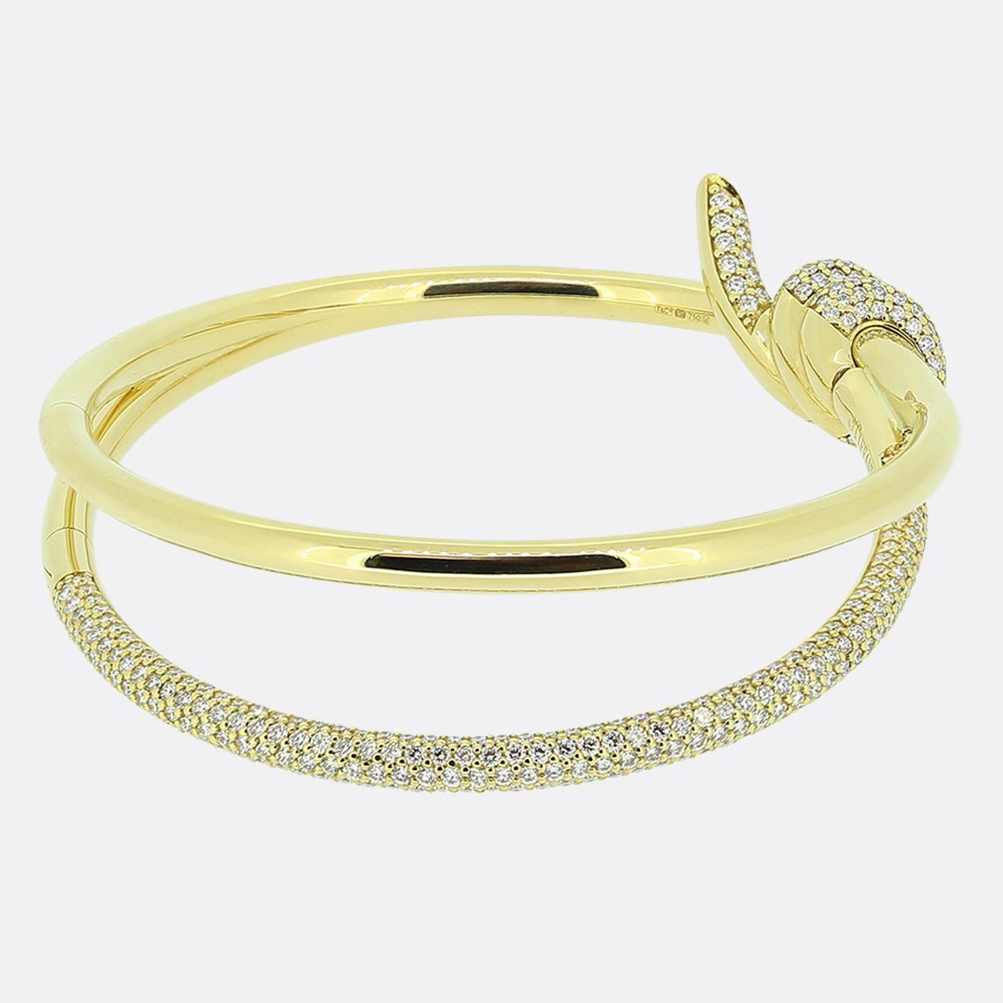 Tiffany & Co. Tiffany Knot Double Row Hinge Bangle