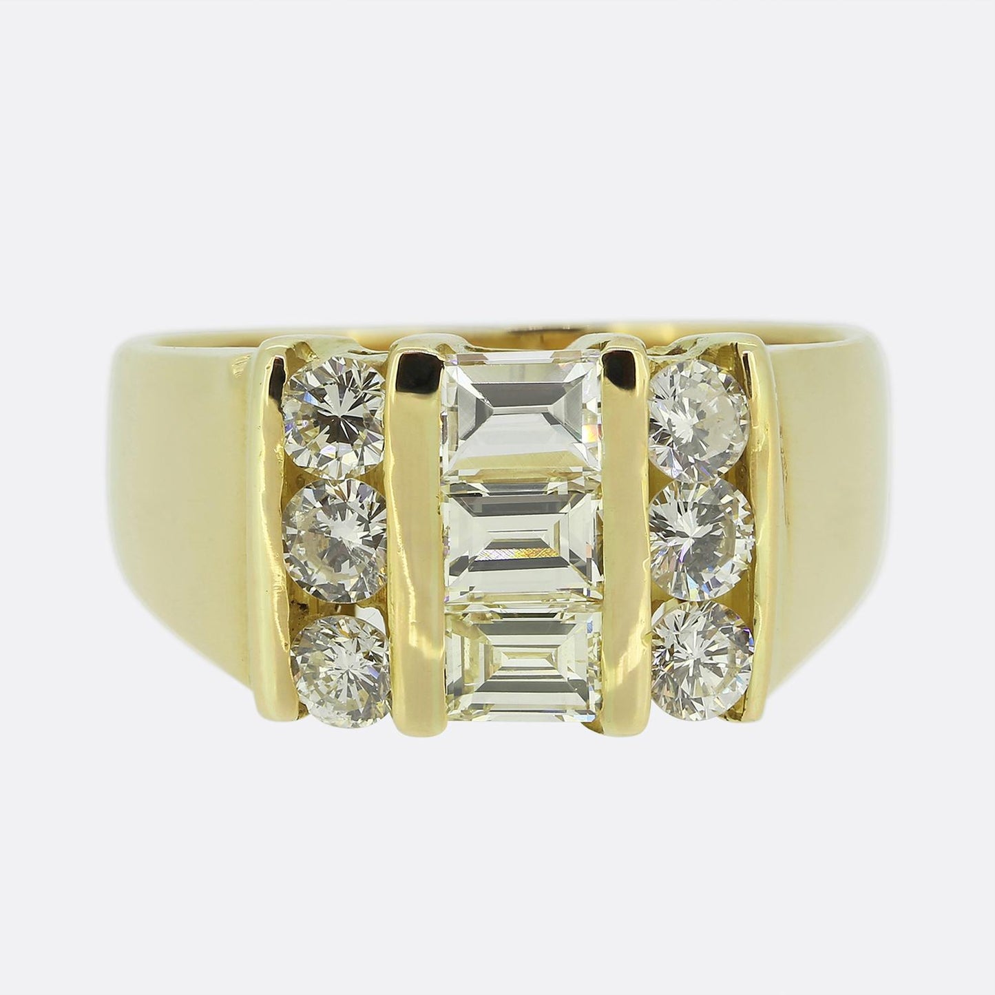 Vintage Diamond Cluster Ring