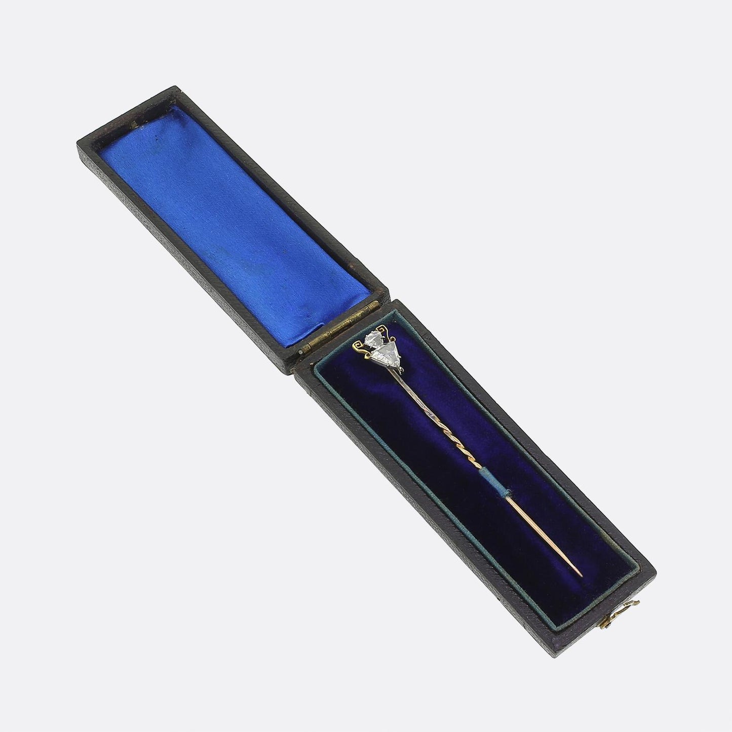 Antique Trillion Cut Diamond Stick Pin