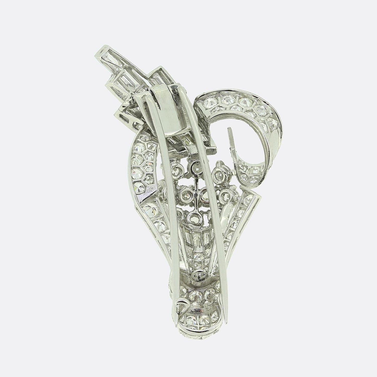 Art Deco Diamond Spray Brooch