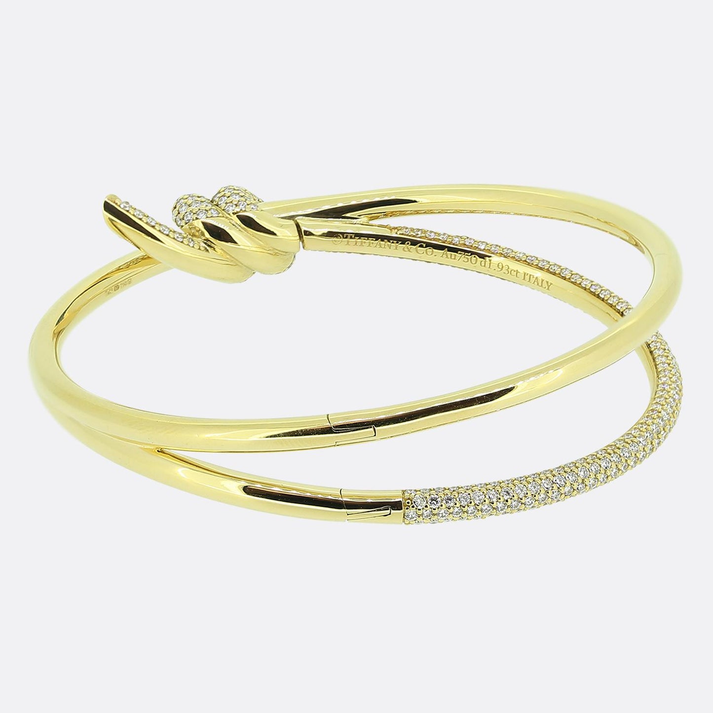 Tiffany & Co. Tiffany Knot Double Row Hinge Bangle