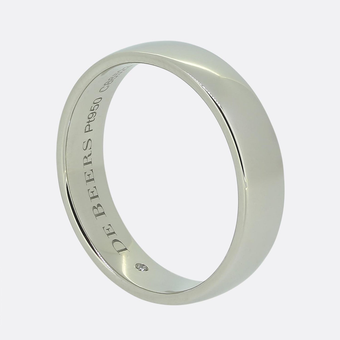 De Beers 5mm Wedding Band Ring