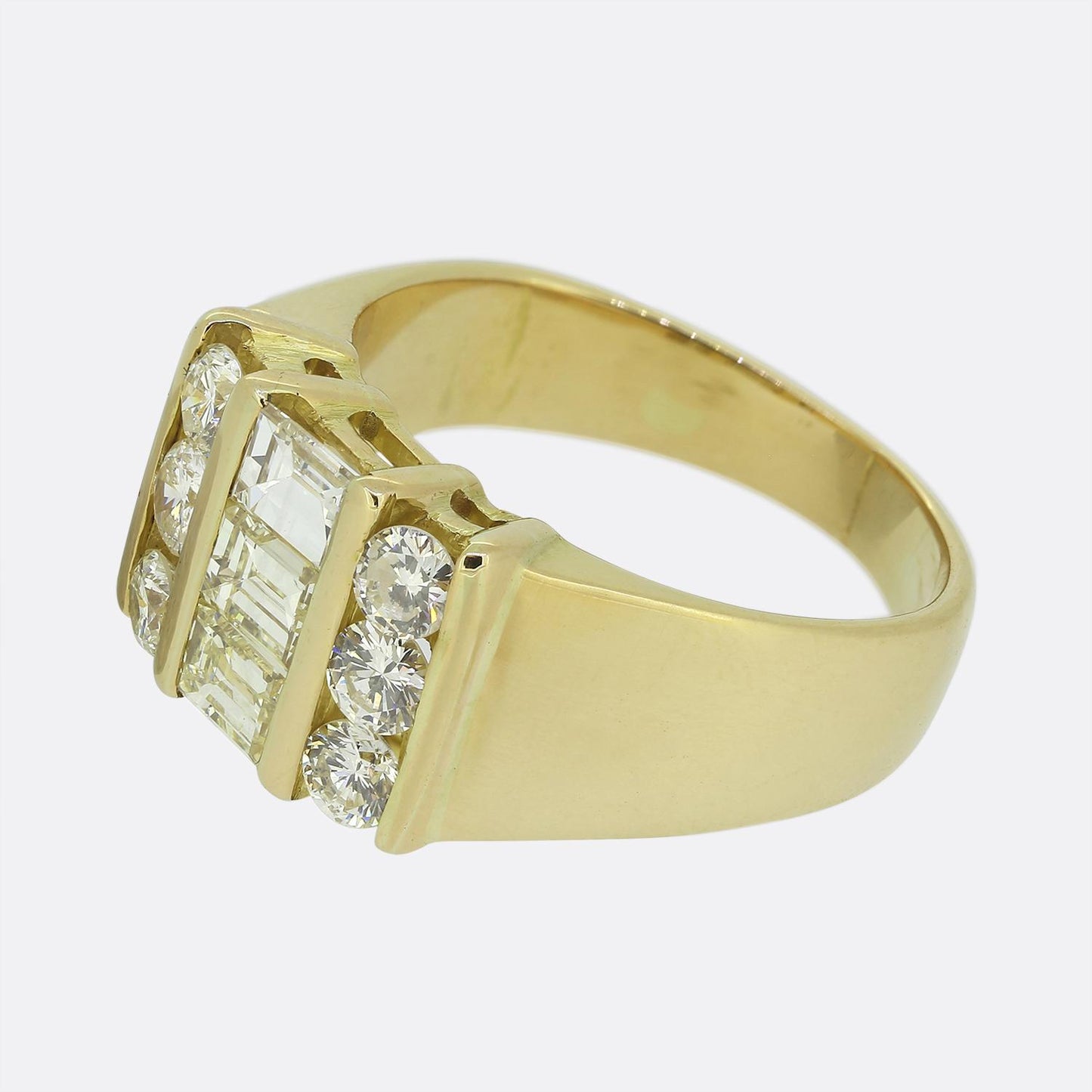 Vintage Diamond Cluster Ring