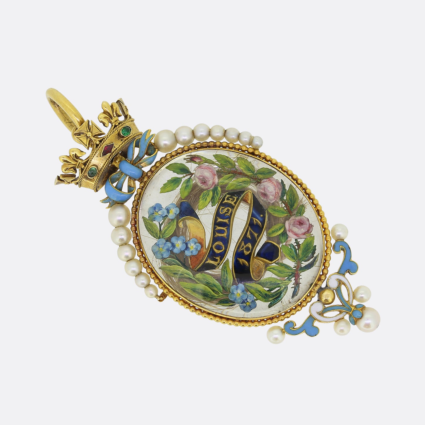 Victorian Royal Princess Louise Wedding Pendant