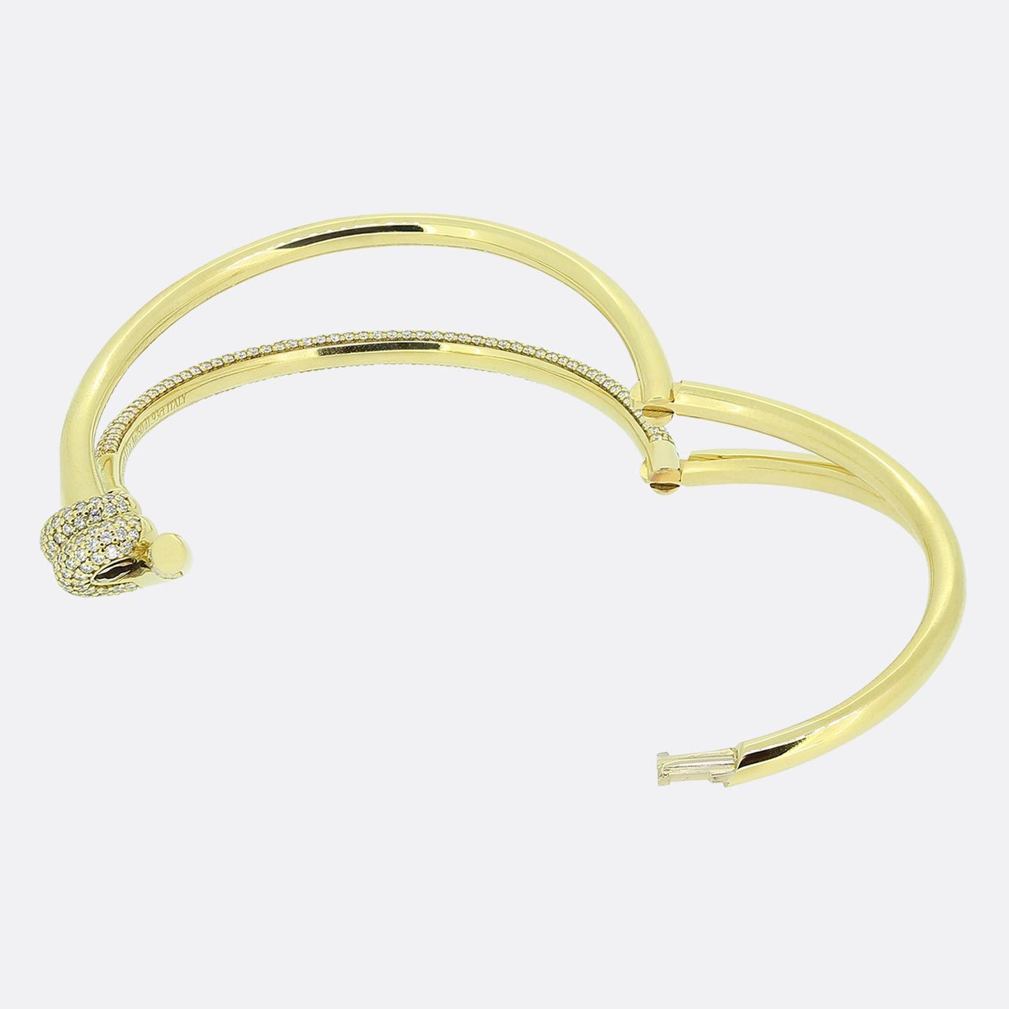 Tiffany & Co. Tiffany Knot Double Row Hinge Bangle
