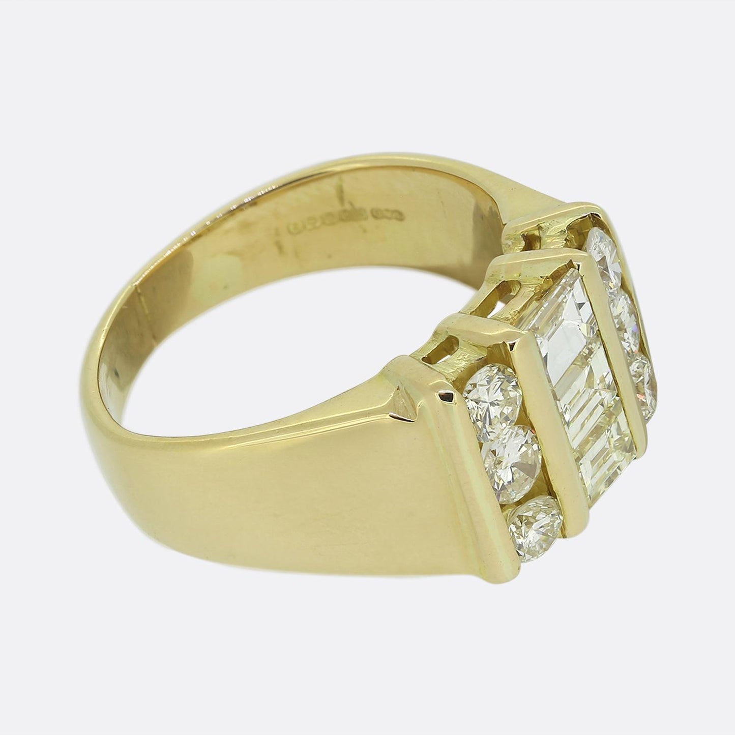 Vintage Diamond Cluster Ring