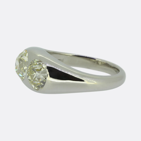 Antique Diamond Two-Stone Ring