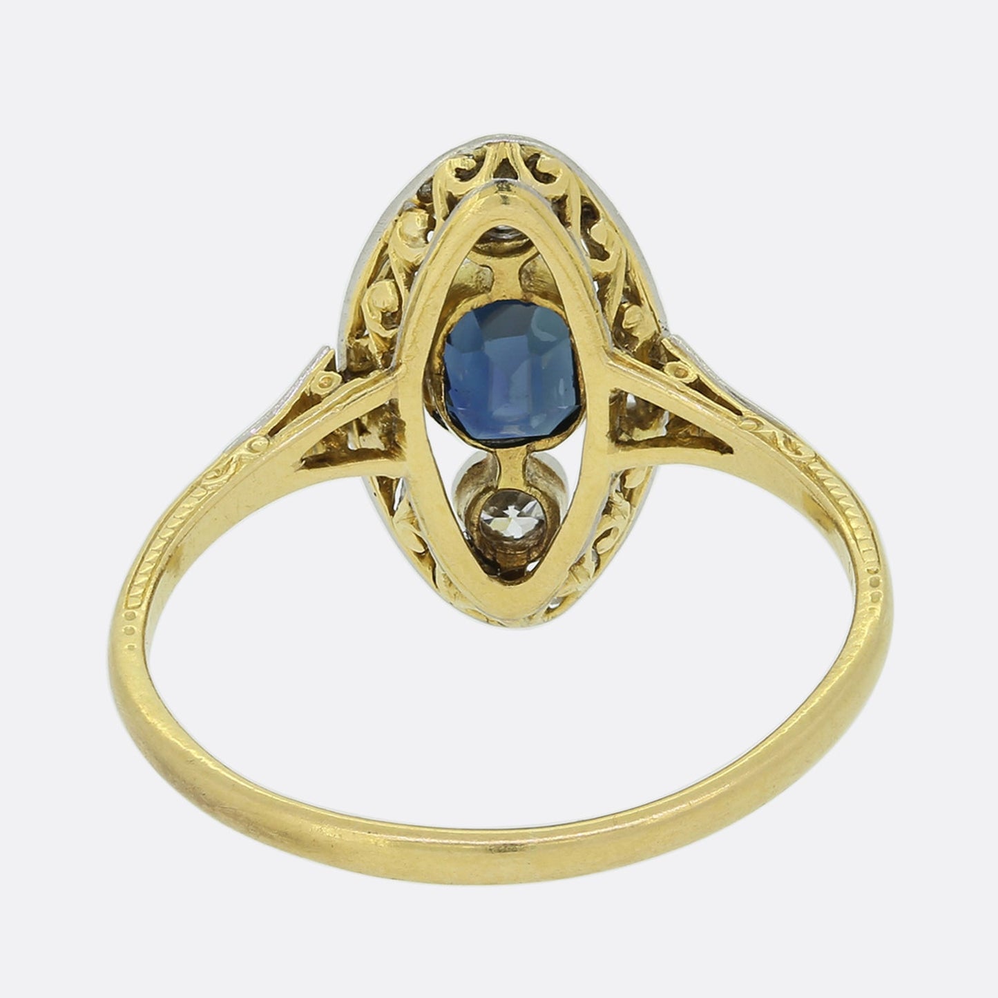 Art Deco Sapphire and Diamond Ring