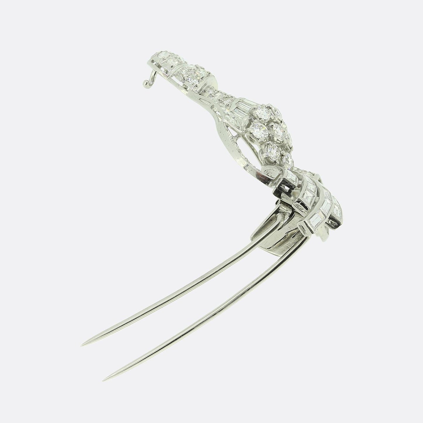 Art Deco Diamond Spray Brooch