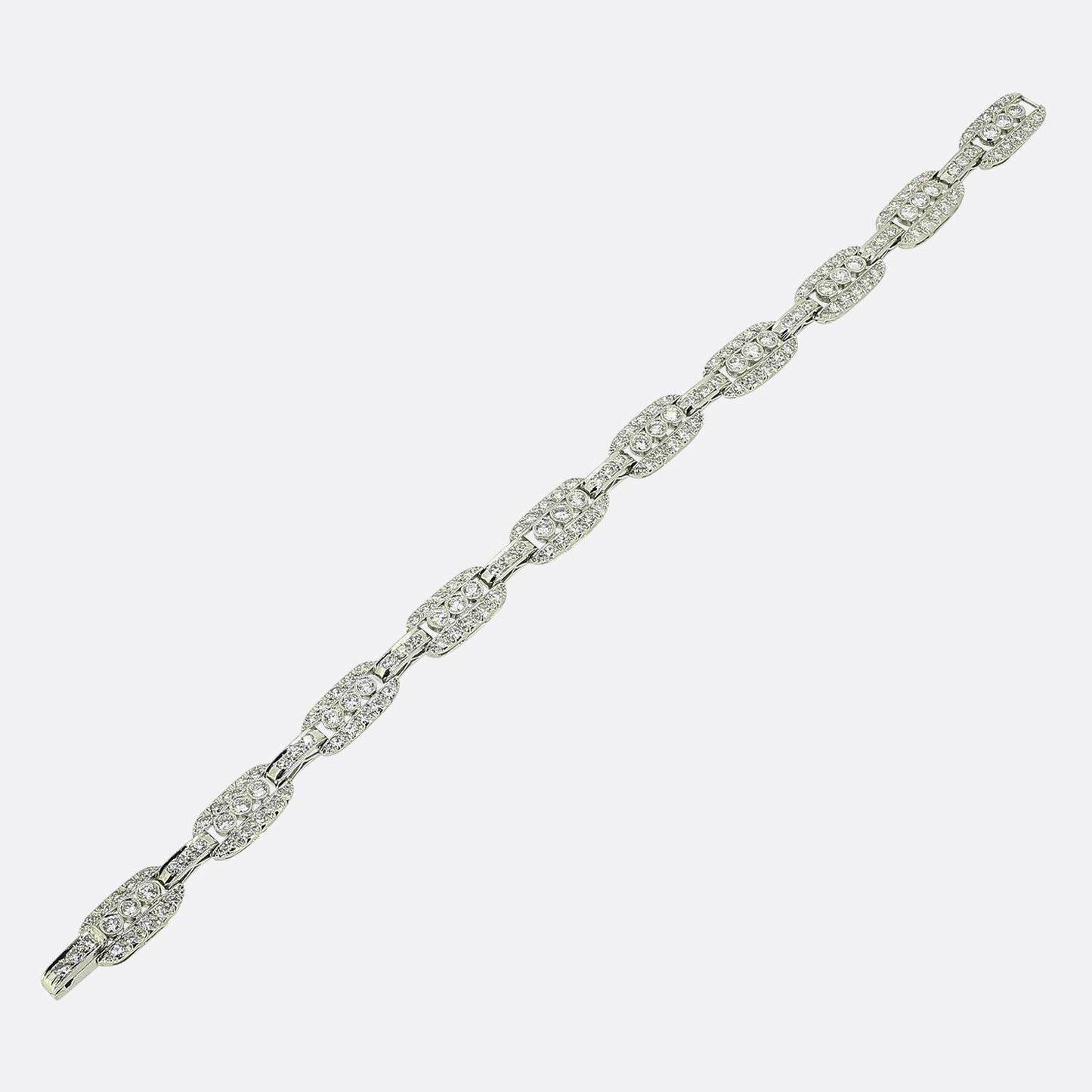 Art Deco 1.60 Carat Diamond Bracelet