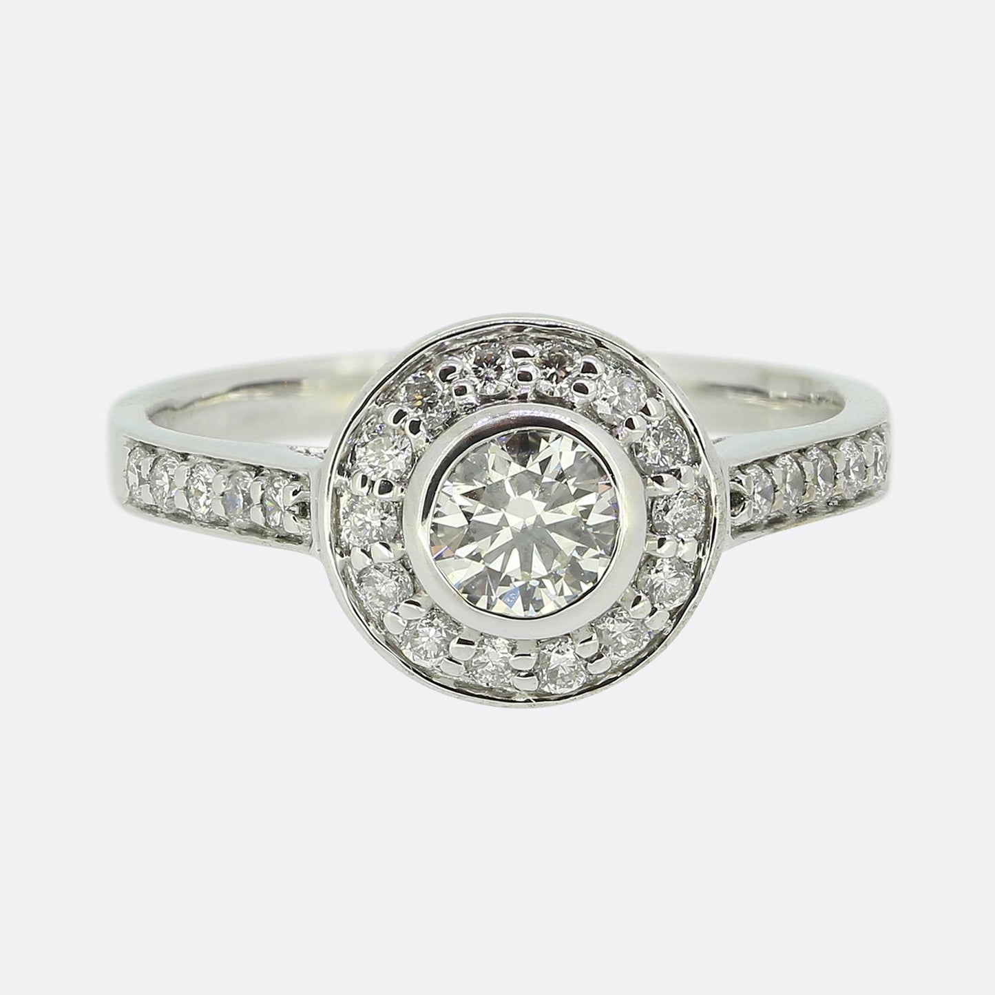 0.35 Carat Diamond Halo Ring