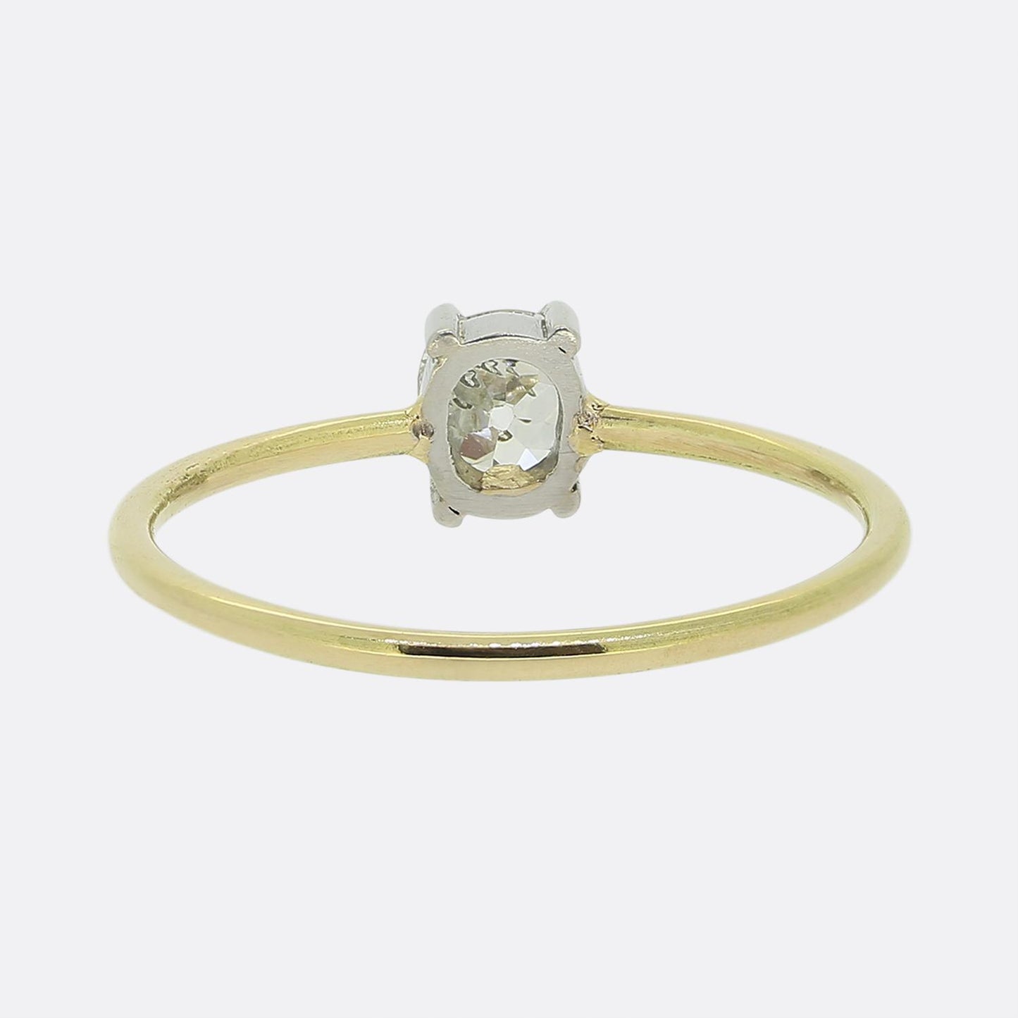Antique 0.34 Carat Diamond Solitaire Ring