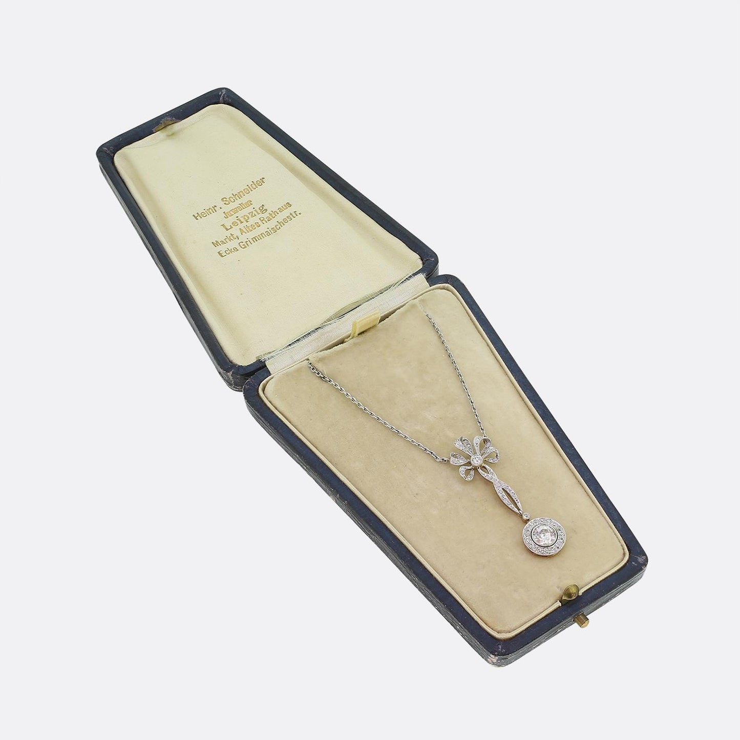Art Deco Diamond Drop Necklace